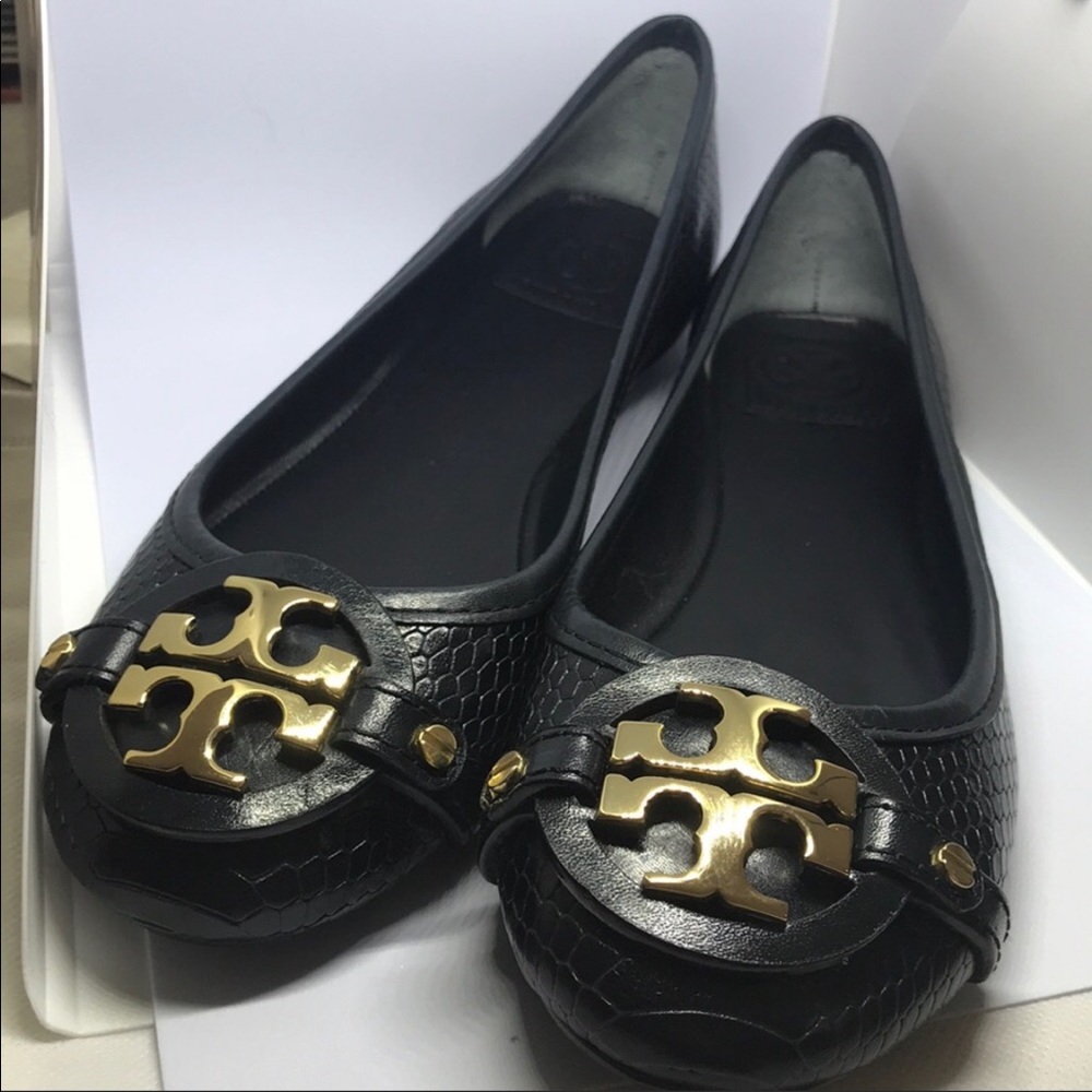 Aaden Tory Burch Snake Skin Flat